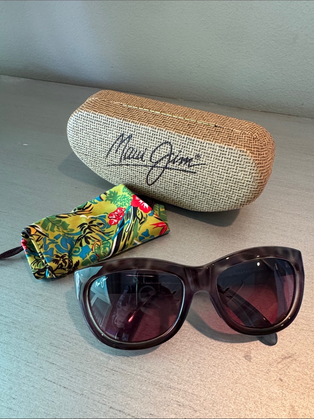 Maui Jim Women's Kanani Purple Gradient Cat-Eye Sunglasses